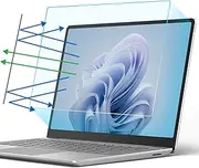 F FORITO 2-Pack Anti Blue Light Screen Protector Compatible with 2022 15" Microsoft Surface Laptop 3/4/5 - Anti Glare Filter Film for Eye Protection & Enhanced Viewing Comfort