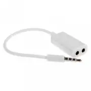 3.5MM HEADSET DUAL SPLITTER EARPHONE SPEAKER AUDIO ADAPTER For PHONES & TABLETS