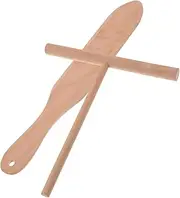 ABOOFAN 1set Crepe Pancake Maker Kit Wooden Spreader Spatula Easy Baking Crepe Accessories for Daily Cooking Family Fun Kitchen Tool for Pancakes Crepes