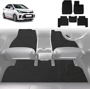 Outback GT 6D Diamond Custom-Fit Car Floor Mats, Compatible with for Kia Picanto 2017-Current | Heavy Duty | Anti-Slip | All Weather Protection | Car Accessories