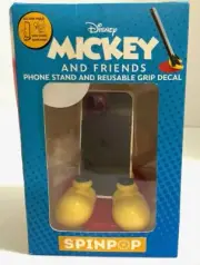 DISNEY SPINPOP MICKEY & FRIENDS PHONE STAND, W/ REUSABLE GRIP DECAL