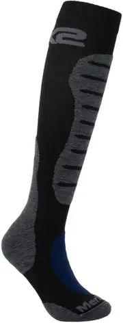 SIXS MOT2 Merinos Socks, black-grey for Men Black Grey