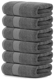 Luxury Hand Towels for Bathroom-Hotel-Spa-Kitchen-Set - Circlet Egyptian Cott...