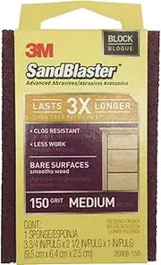 3M SandBlaster Advanced Abrasives Sanding Block Medium 150 Grit