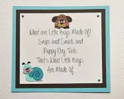 Snips And Snails Rhyme. Scrapbook, Card making Paper Piecing