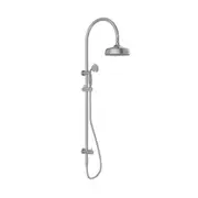 Nero York Twin Shower w/ Metal Hand Shower Brushed Nickel NR69210502BN