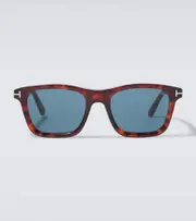 [Tom Ford] Tom Ford Barron logo square sunglasses One Size red