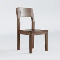 在飛比找ETMall東森購物網優惠-北歐胡桃木實木餐椅日式簡約家用吃飯椅子靠背單人成人書桌椅35