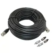 Sikker 60 ft feet RG59 BNC Male RCA Male cable Video or Audio for CCTV DVR to TV