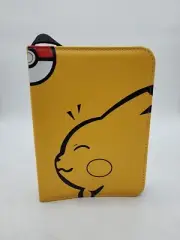Pokemon binder 4-pocket size. 50 sleeves for 400 cards, Pikachu
