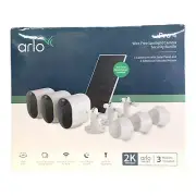 Arlo Pro 4, 3 Camera Security System with Bonus Solar Panel