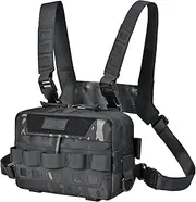 Fishing Chest Pack,Outdoor Sports Chest Bag - Pouch Vest Jogging Carrier Tackle Storage for Women Outdoor Activities Hunting Camping Cycling Hiking Workouts
