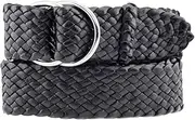 [Badgery Belts] Riverina Kangaroo Braided Leather Belt 35mm 1 2/5"