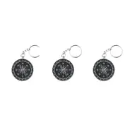 3x Legami Compass Keyring Outdoor Travel Navigation/Direction Hiking/Camping