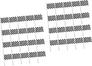 SUPVOX 2sets Checkered Flag Boys and Girls Car Decor Race Car Flag Party Supplies Sticks 25pcs*2