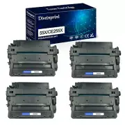 4PK CE255X 55X High Yield Toner Cartridge For HP Enterprise flow MFP M525c