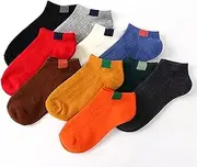 [TYKGD] Women's Socks 9 Pairs Women's Summer Invisible Thin Ankle Socks Cotton Candy Solid Color Happy Casual Boat Socks Cute Breathable Short Socks