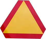 SOLUSTRE Yellow Slow Moving Triangle Sign Reflective Warning Board for Car Safety High-intensity Aluminum Weatherproof 25 Mph
