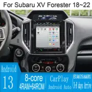 10.4" Android Navigation Car Gps Stereo Tesla Style For Subaru Xv Forester 18~22