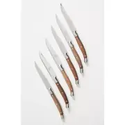 ANTHROPOLOGIE x LAGUIOLE Steak Bee Knives, Set of 6 NIB $99