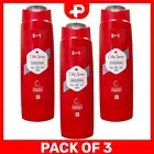 Old Spice Shower Gel Original 3in1 Fresh Body Hair Face Wash Men 250ml Pack of 3
