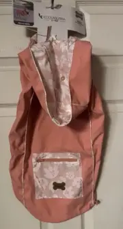 Koolaburra By Ugg X-Large Aiden Peach Reversible Dog Waterproof Raincoat