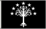 Fyon Large Gondors Flag from J. R. R. Tolkiens Middle-Earth Flag 3X5Ft