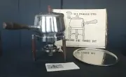 VTG Royal Dolphin Fondue 200/330 2 Quart Pot Set 18-18 Stainless Steel Japan
