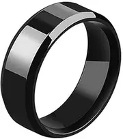 [Generic] Mens Spinner Wedding Ring Rings 8mm, Brushed Stainless Steel Stress fidget Wedding Band for Anxiety Comfort fit