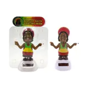 2x Solar Powered Groover Dancing Rasta Gift Car Home Decor Novelty Accessories