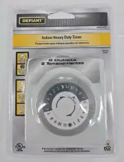 Defiant Indoor Plug-In Heavy Duty Mechanical Timer 15A 125V 1875W 458431