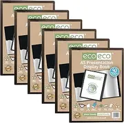 eco-eco A5 50% Recycled 40 Pockets Presentation Display Book Folder (Pack of 12), eco002x6