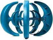 HUIZHITENGDA 3000W Vertical Axis Low Wind Speed Wind Turbines Generator,12V 24V 48V New Energy Wind Turbines Generator Set for Home Camping Streetlight (Blue)