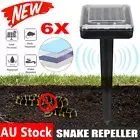6PCS Garden Snake Repeller/Multi Pulse/Ultrasonic Pest Repellent Solar Powered