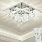 NEW 36W Crystal LED Ceiling lights chandelier Bilayer Flush Mount Light Fixture