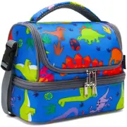 Kids Double Decker Cooler Insulated Lunch Bag Large Tote for Boys, Girls, Men...