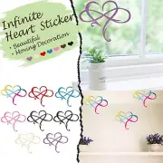 Infinite Heart Art Home Window Glass Living Room Sticker Wall Sticker Decoration