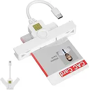 Type C Foldable CAC Card Reader Military, Smart Card Reader DOD Military USB Common Access CAC, Compact PIV & Credit & ID Chip Card Reader, Compatible with Windows 7/8/10/11, Mac OS 10.11 and Linux9