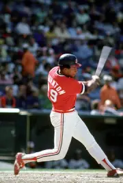 Andre Thornton Cleveland Indians bats v the Baltimore Orioles at a- Old Photo