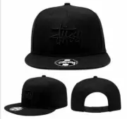 STUSSY Snapback Cap Hat black logo
