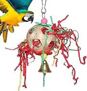brooksnaji Crushed Toy for Birds, Bird Crushed Toy, Bird Crushing Ball Chew Toy, Bird Bird Supplies Chew Toy, Suitable for Parakeets, Chickens, Hamsters