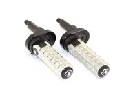 Ducabike Ducati Scrambler CNC Folding Adjustable Foot Pegs - Silver