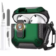 Green For Apple Airpods 3 Case Cover 3rd Generation Noise Cancellation With Clean Pen