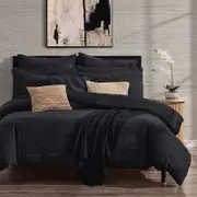 Donna Karan Home Elements Raw Silk Blend Duvet Cover, Full Queen