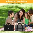 Insulated Double Casserole Carrier Expandable Thermal Tote Bag Lightweight qiiPg