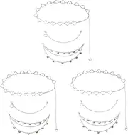 [LIFKOME] Waist Chain Pants Chain Poodle Decoration Unit Portable Large Him Fashion Bracelets Fashion Kits Filling Light Funny Trinket Alloy Silver