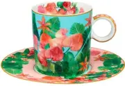 Maxwell & Williams: Teas & C's Tropicana Demi Cup & Saucer - Blue (Set of 2)