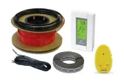 50 sqft Heated Floors - Under Tile Electric Floor Heating Cable Set 120V - Ba...