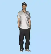 Resin 1/43 Diorama Real Series Scene Props Miniature Figure Handsome Man 010