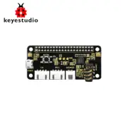 Keyestudio 5V Respeaker 2-Mic Pi HAT V1.0 Expansion Board for Raspberry Pi 4B/3B